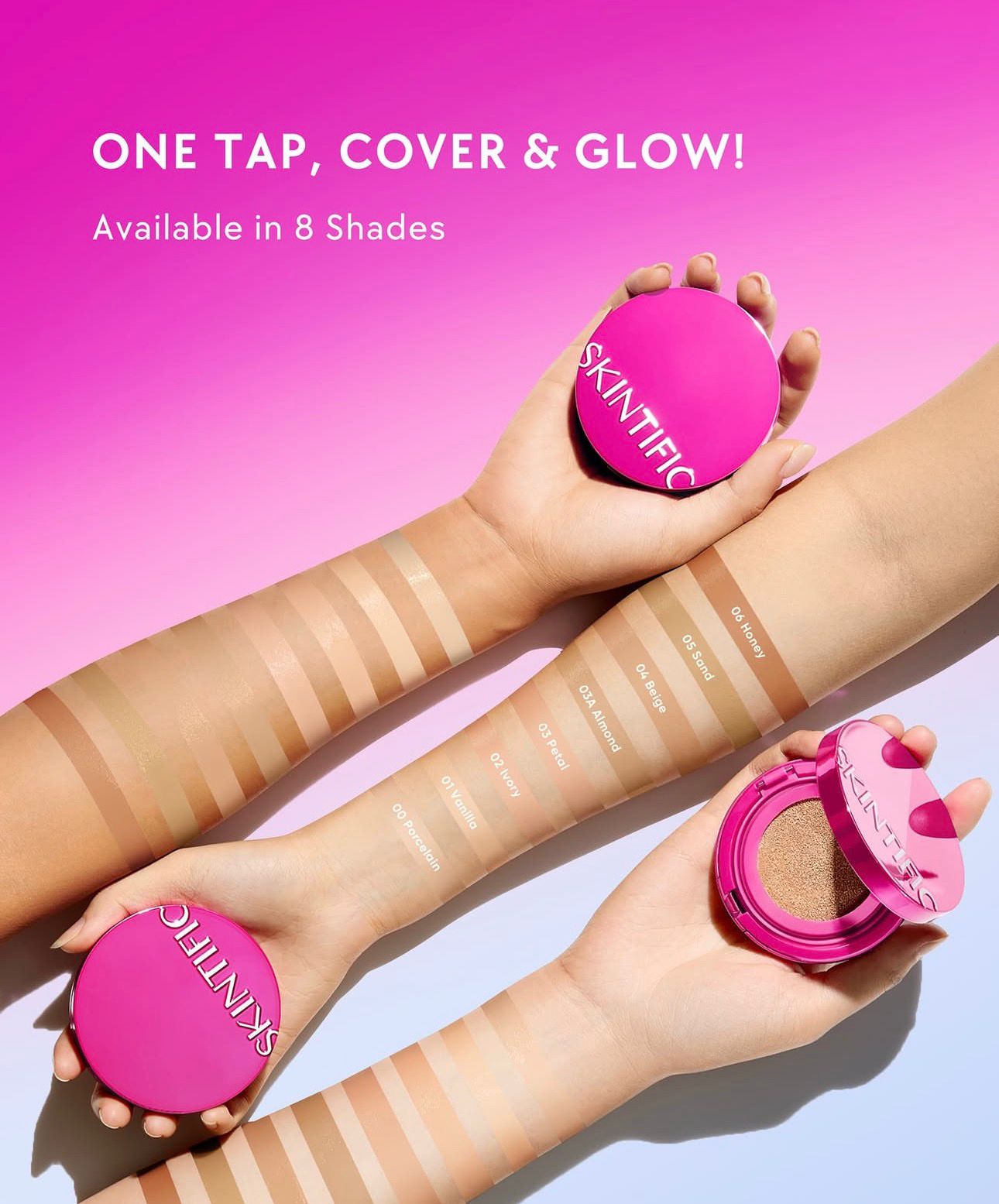 SKINTIFIC - Cover Glow Perfect Cushion – Korea Cosmetics BN