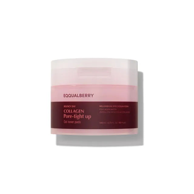 EQQUALBERRY - Collagen Pore-Tight Up Gel Toner Pads