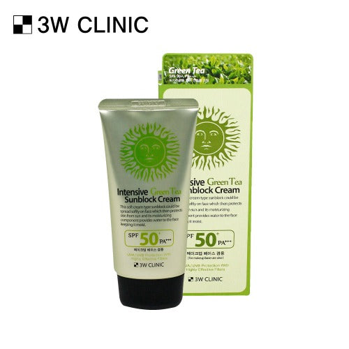 3W CLINIC - Intensive Green Tea Sunblock Cream