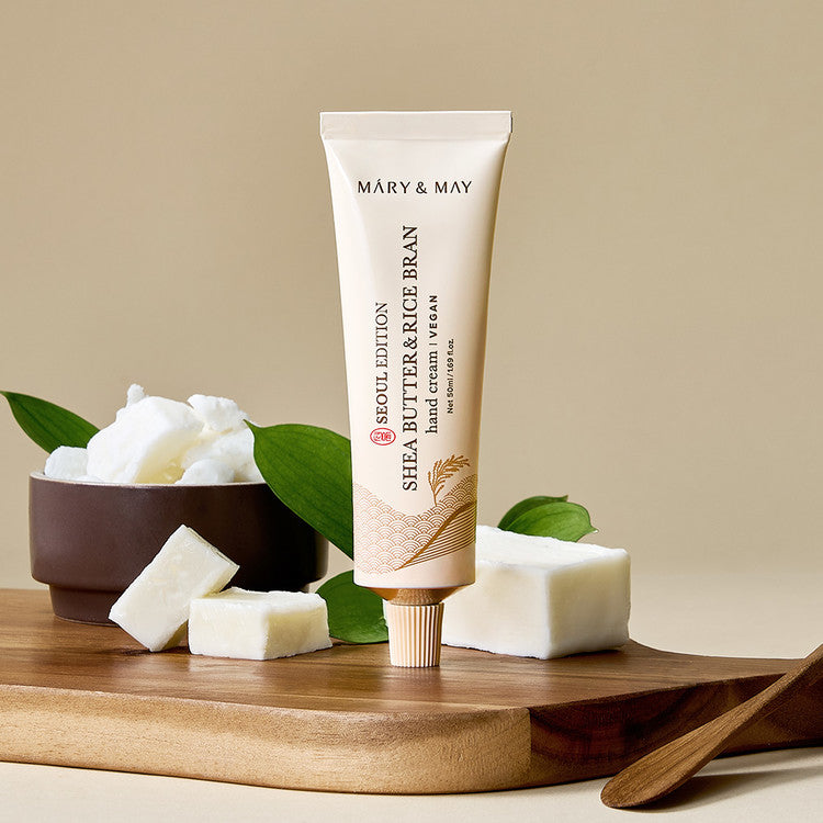 May Shea MARY & MAY - Shea Butter & Rice Bran Hand Cream – Korea Cosmetics BN