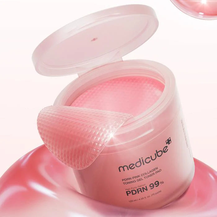 MEDICUBE - PDRN Pink Collagen Toning Gel Toner Pad