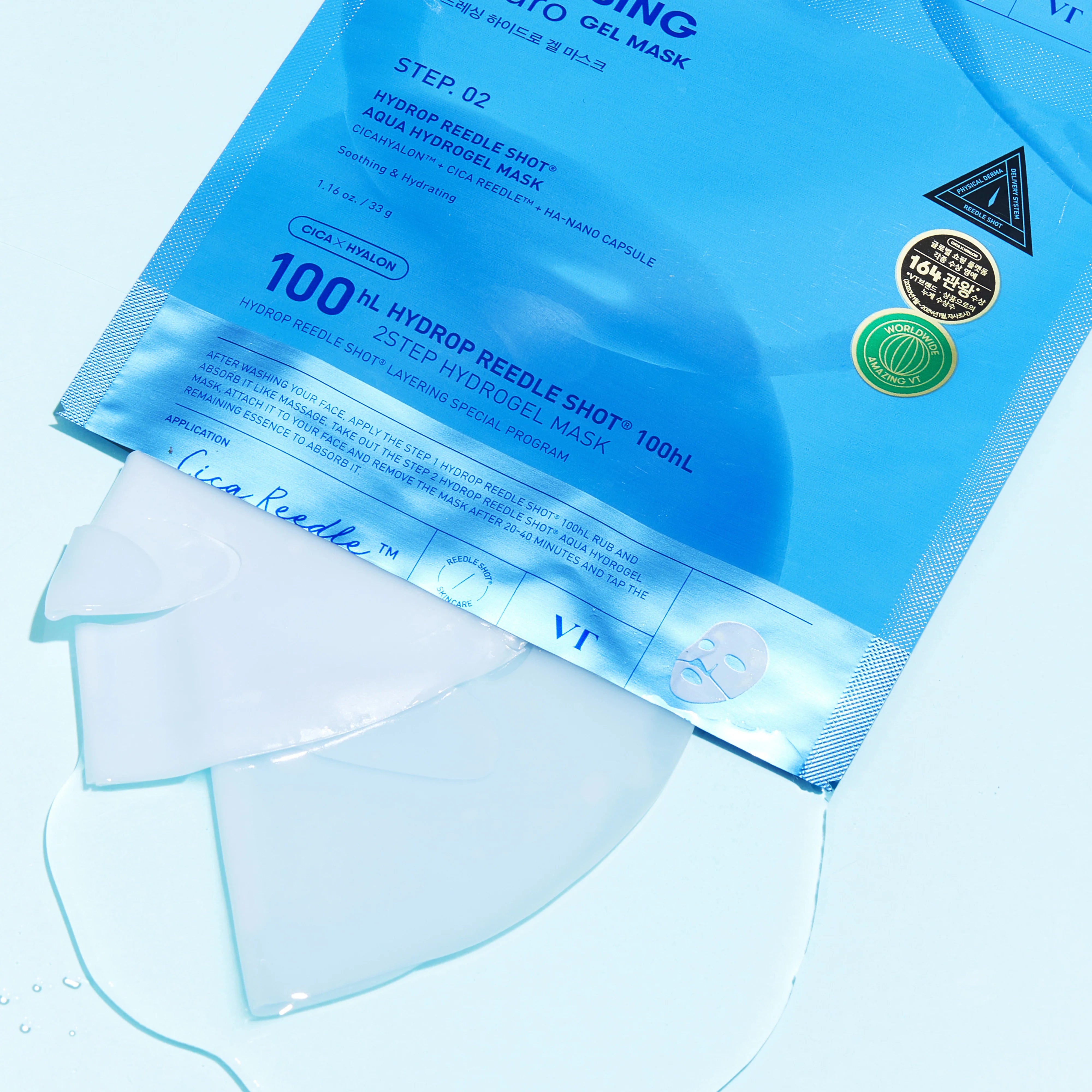 VT - Hydrop Reedle Shot 100hL 2 Step Hydrogel Mask