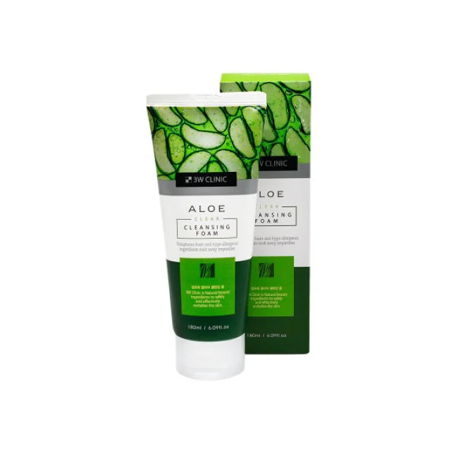 3W CLINIC - Aloe Clear Cleansing Foam