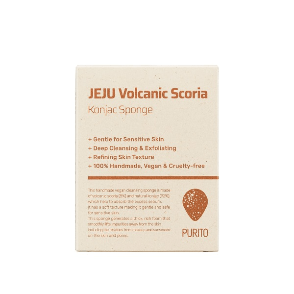 PURITO - Jeju Volcanic Scoria Konjac Sponge