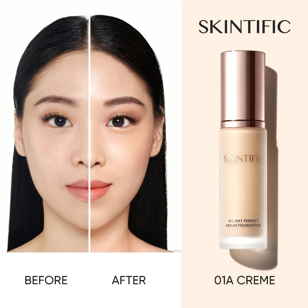 SKINTIFIC - All Day Perfect Serum Foundation 01A Creme (Discounted)