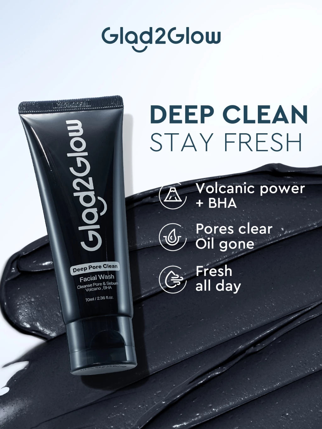 GLAD2GLOW - Deep Pore Clean Facial Wash