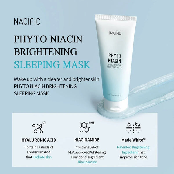 NACIFIC Phyto Niacin Brightening Sleeping Mask Korea Cosmetics BN