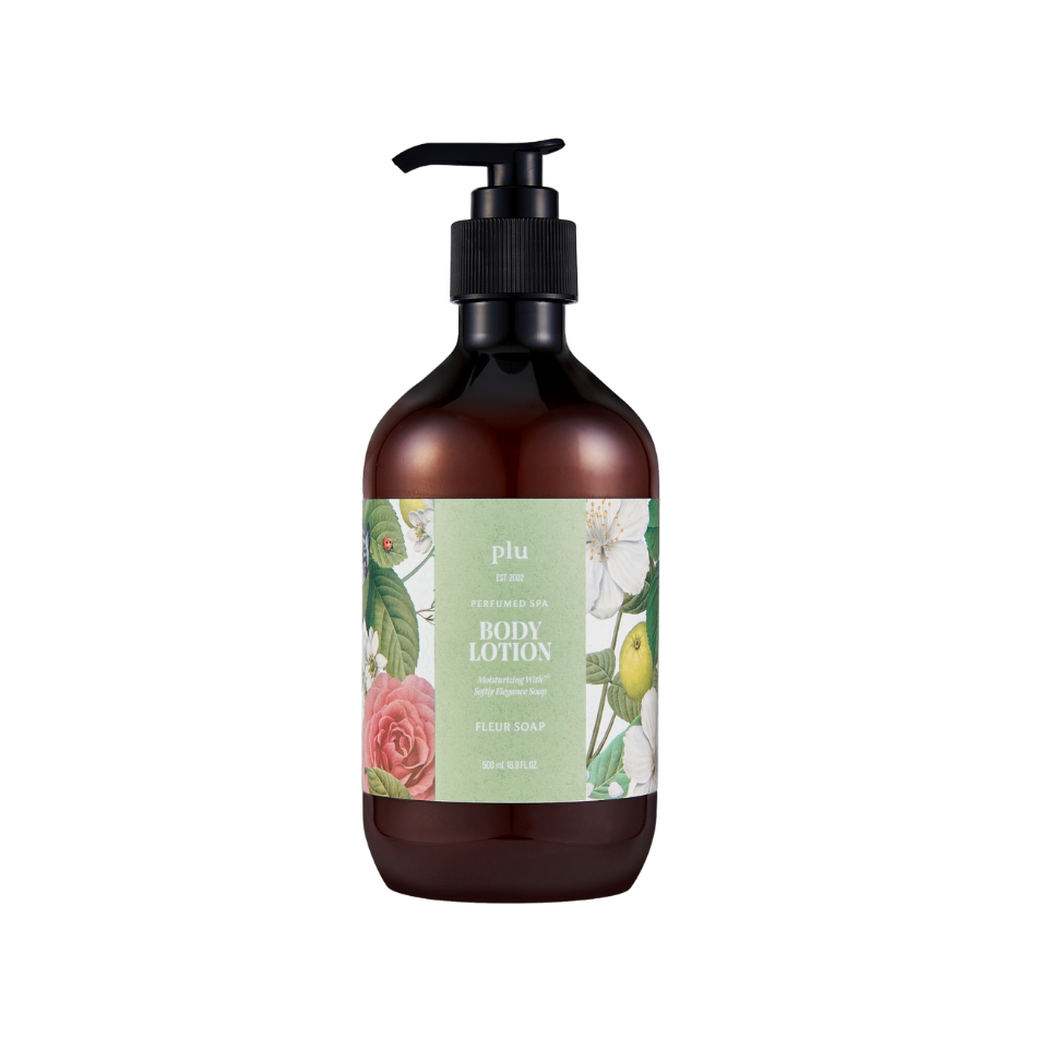 plu Perfumed Spa Scrub Body Lotion Fleur Soap