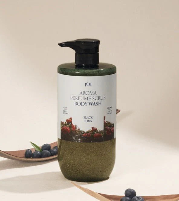PLU - Aroma Perfume Scrub Body Wash Black Berry