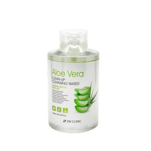 3W CLINIC - Aloe Vera Clean Up Cleansing Water
