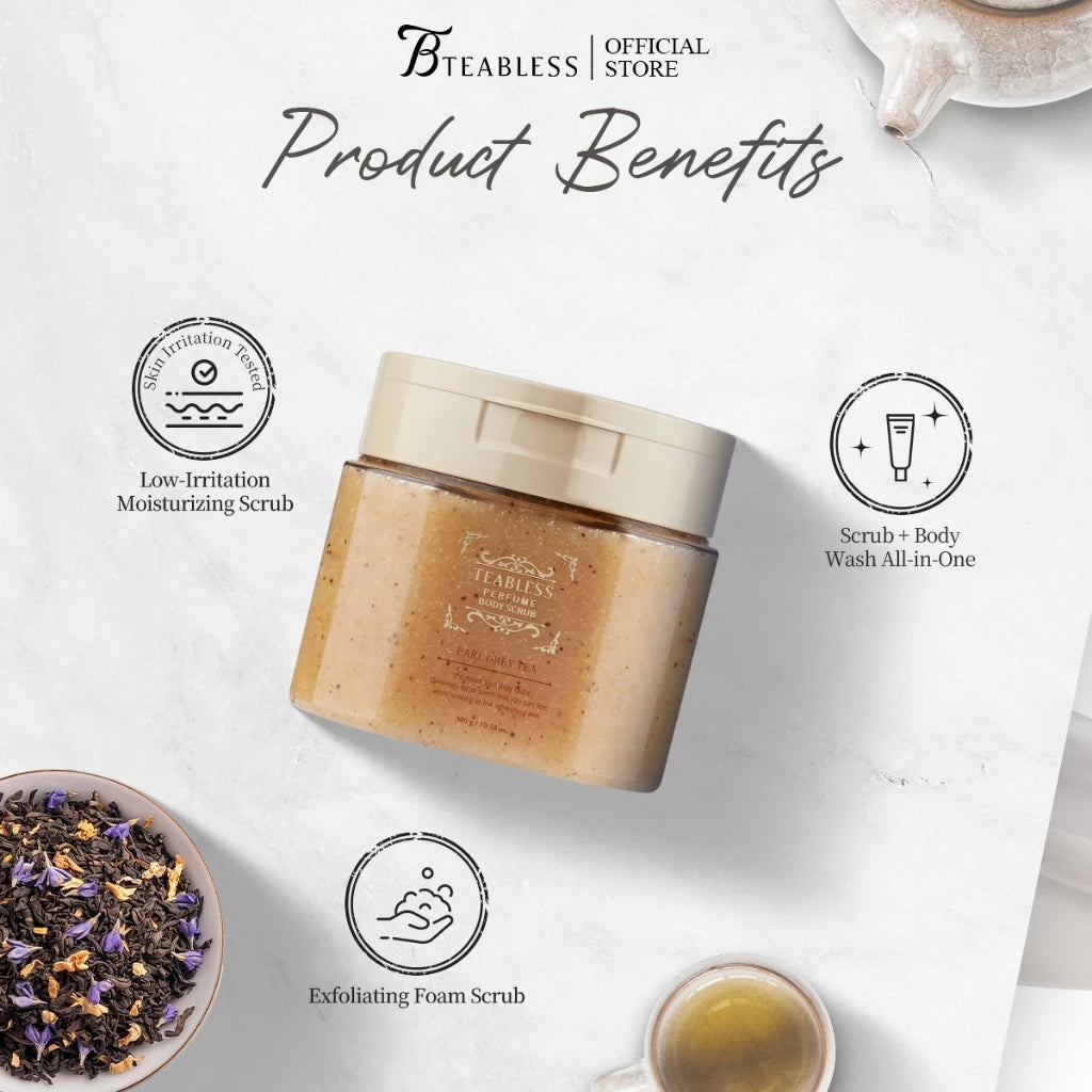 TEABLESS - Body Scrub Wash Earl Grey Tea Jam