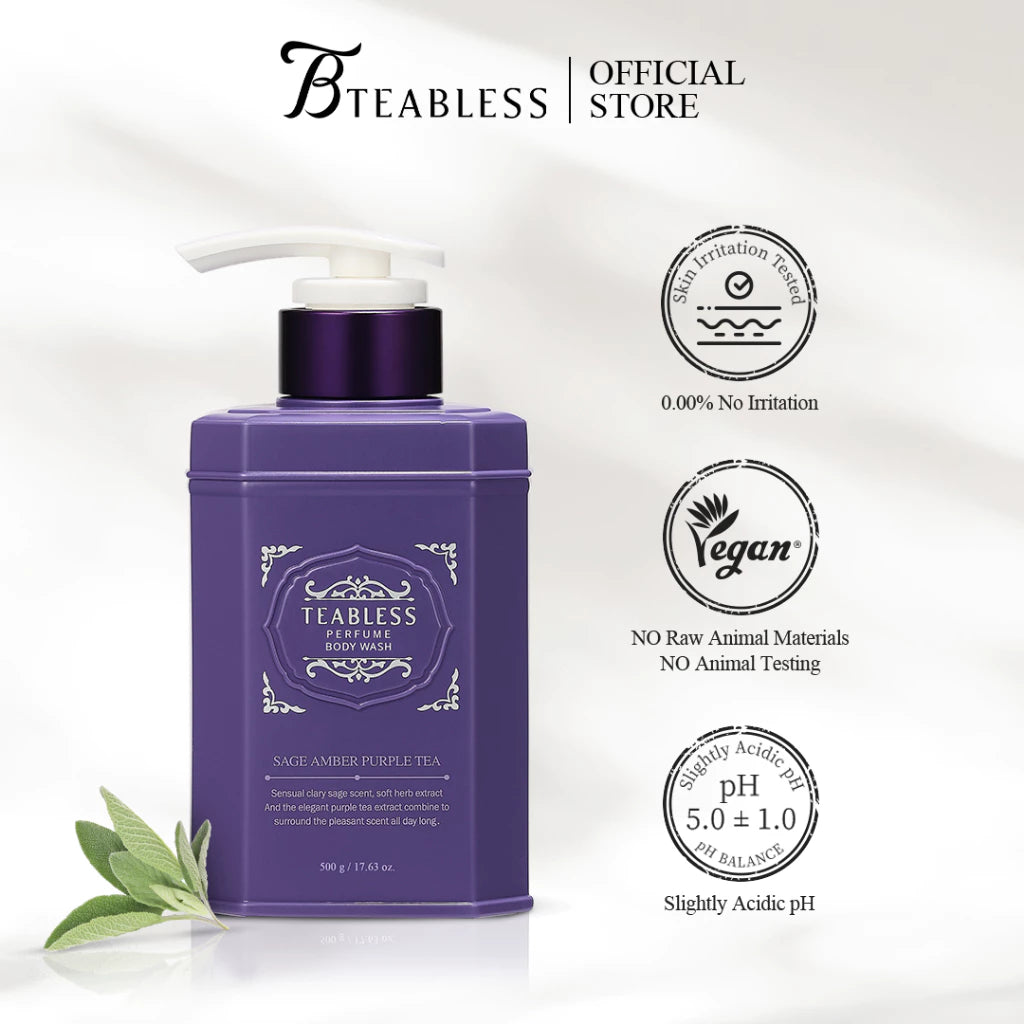 TEABLESS - Perfume Body Wash Sage Amber Purple Tea
