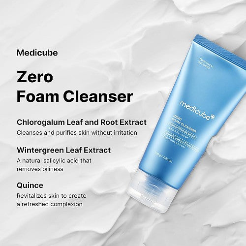 medicube ZERO FOAM CLEANSER & CREAM セット Qoo10] メディキューブ 【MDの激推しアイテム / GIFT付