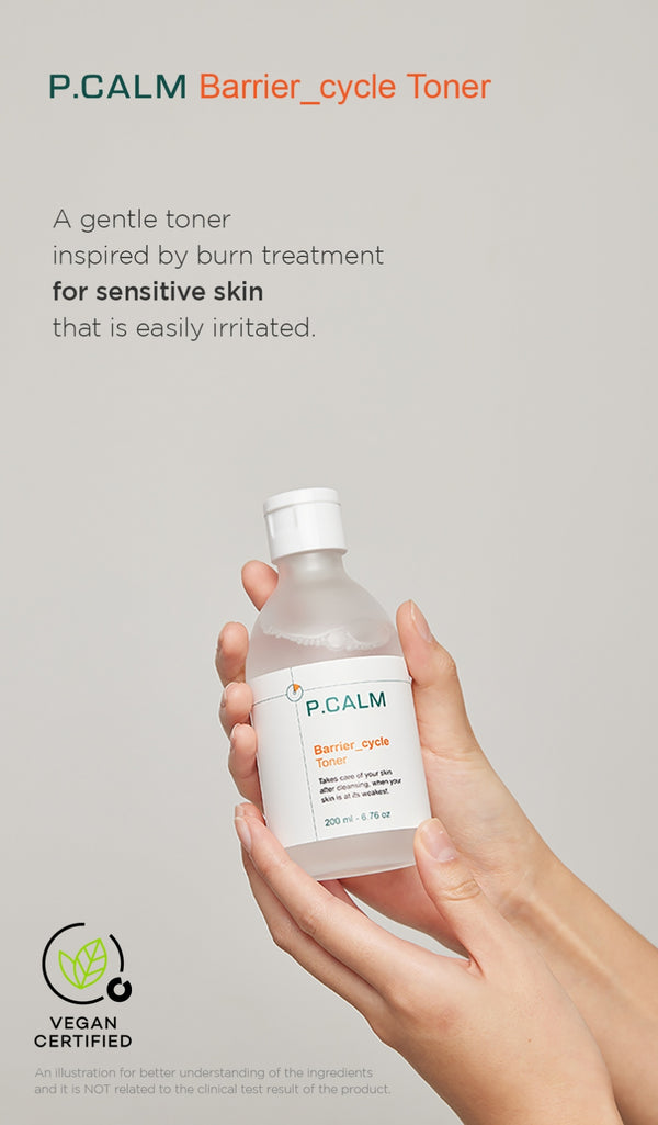 P.CALM - Barrier Cycle Toner - Korea Cosmetics BN