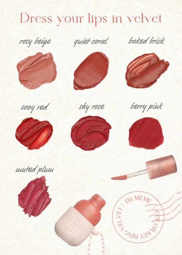 I'M MEME - Color Key Ring Velvet Tint
