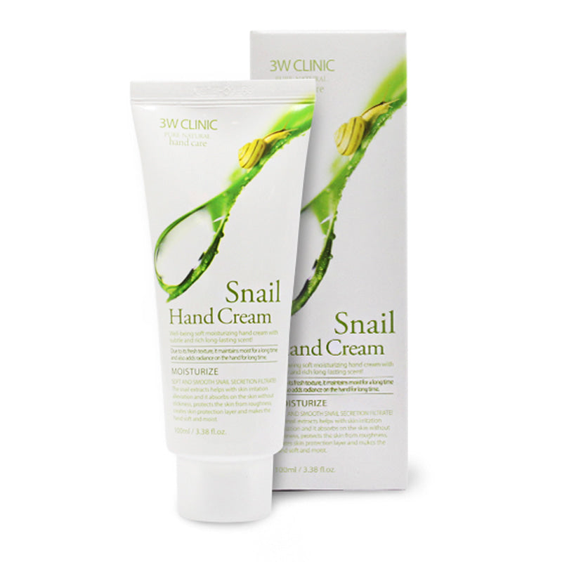 3W CLINIC - Moisturizing Hand Cream - Snail (Discounted)