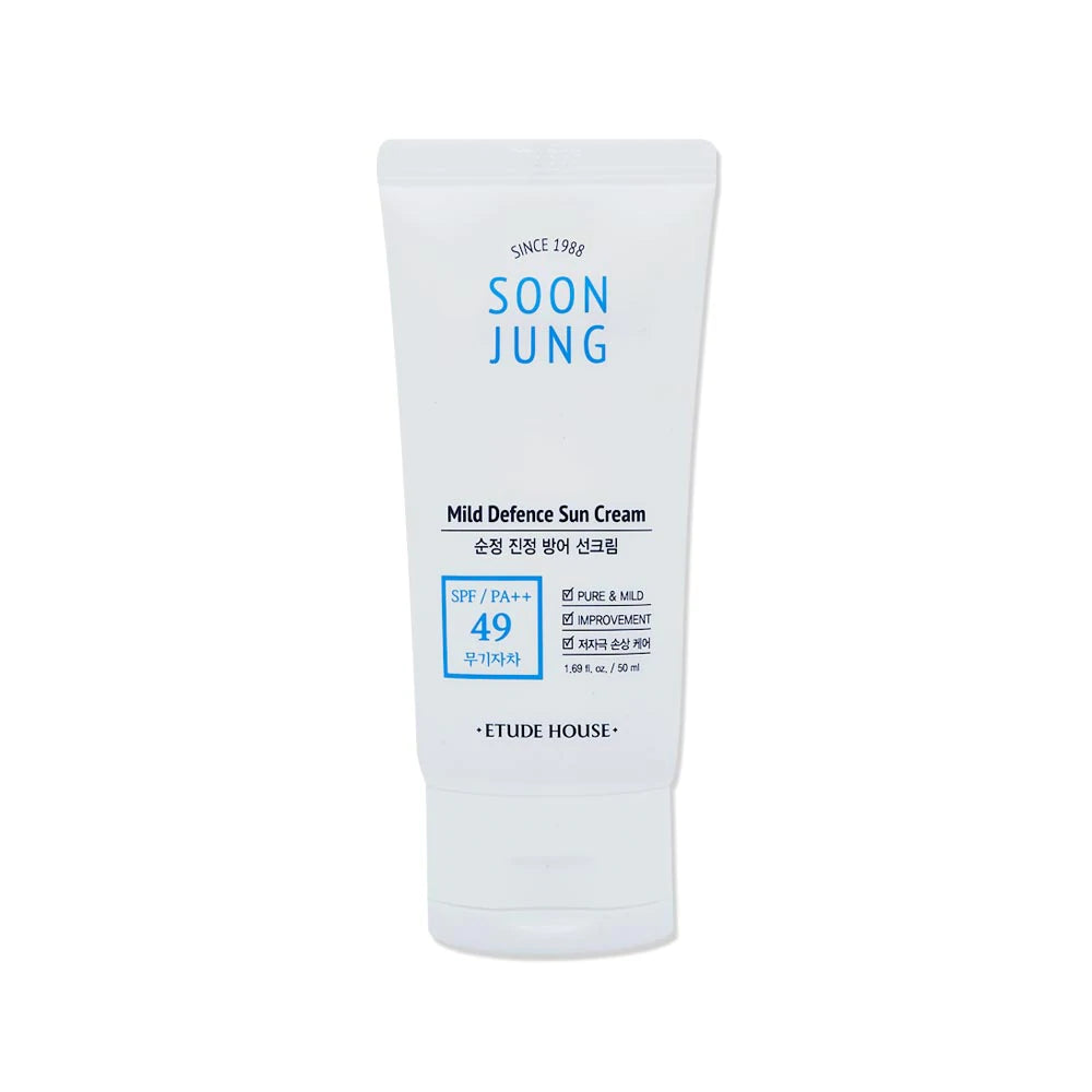 ETUDE - Soon Jung Mild Defence Sun Cream SPF 49 PA++