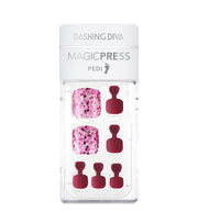 DASHING DIVA - Magic Press Pedi Plum Sparkle