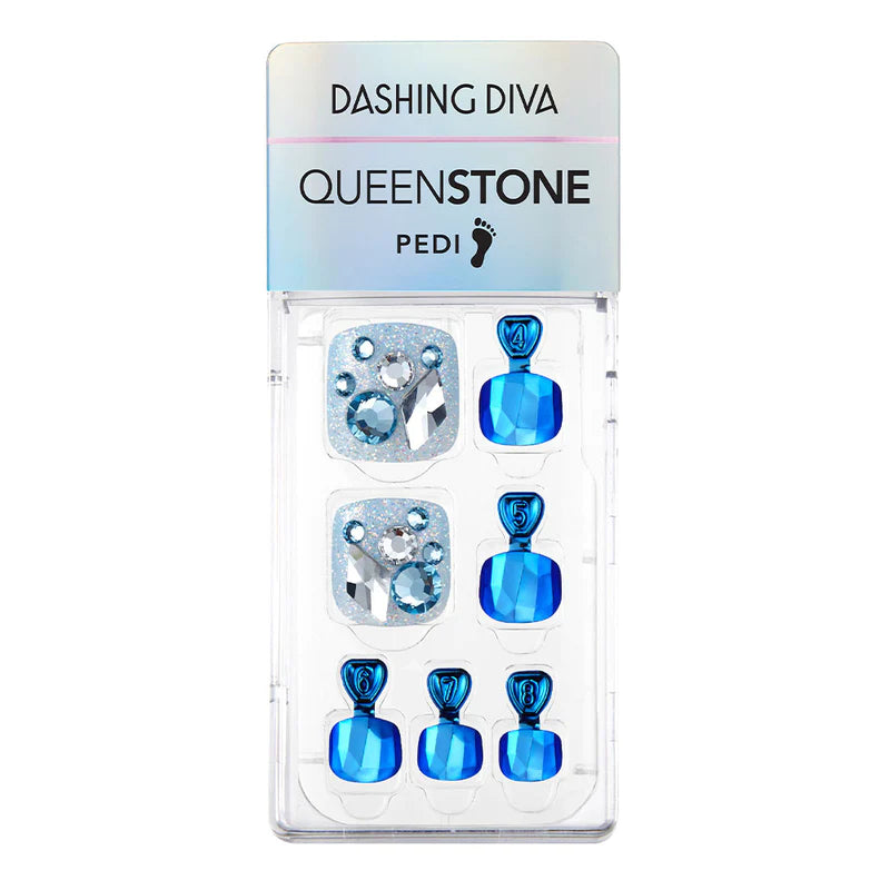 DASHING DIVA - Queen Stone Pedi Blue Tiara