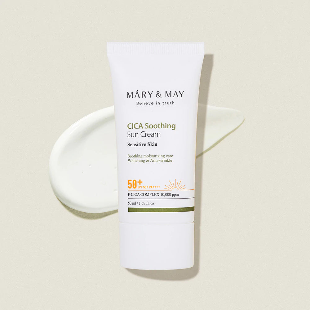 MARY & MAY - Cica Soothing Sun Cream SPF50+ PA++++