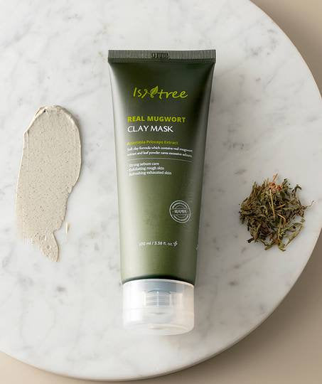CICA Soothing Hydro Real Mugwort Mask ×6 Amazon.com : IsNtree Mugwort Calming Clay Mask 100ml, 3.38