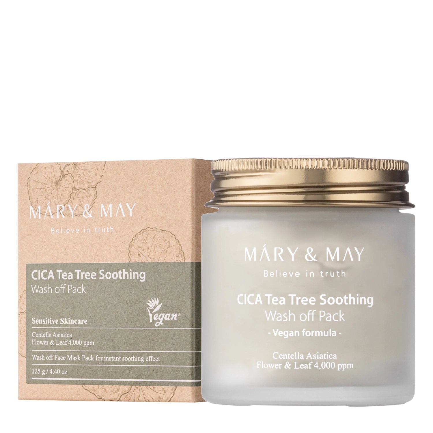 MARY & MAY - Cica Tea Tree Soothing Wash Off Pack