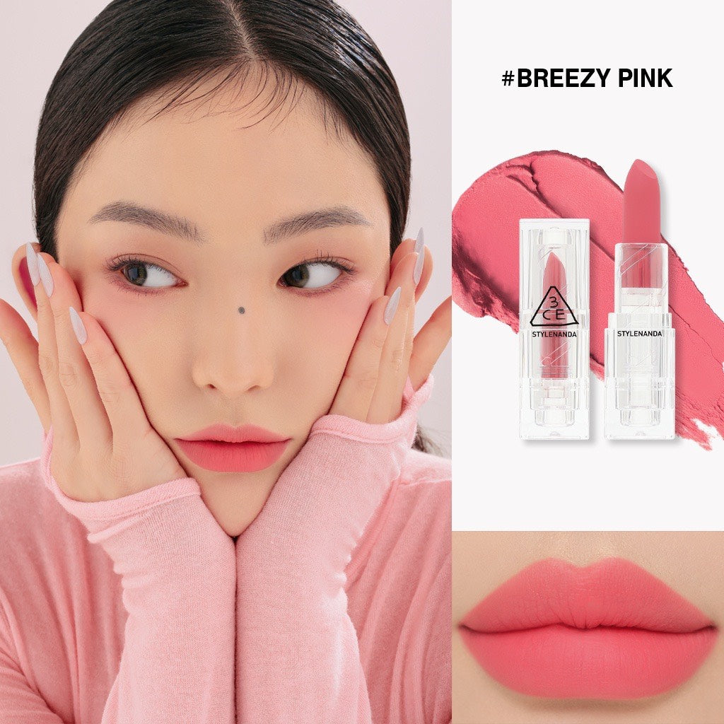 3CE - Soft Matte Lipstick - Breezy Pink (Discounted)